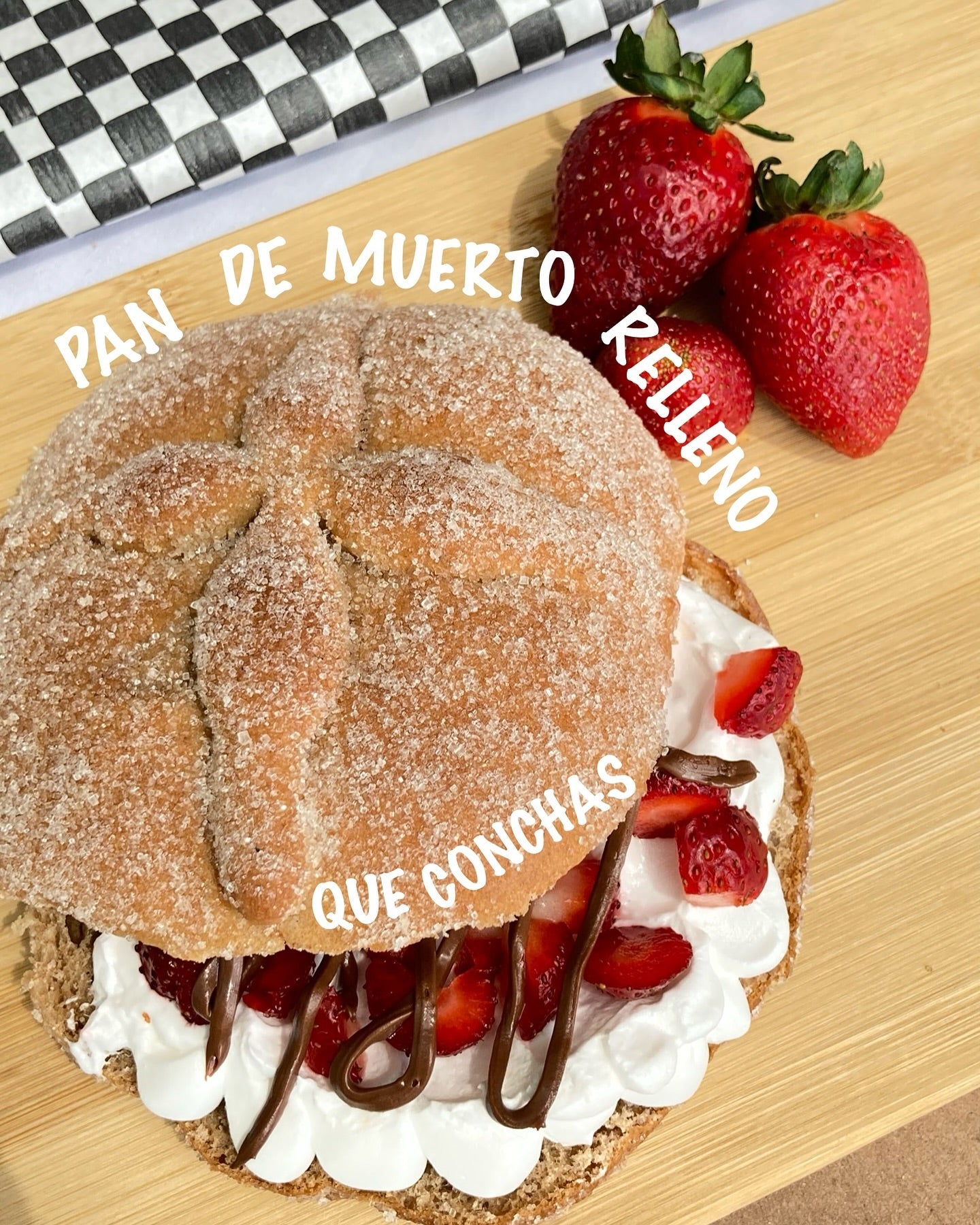 Pan de muerto relleno